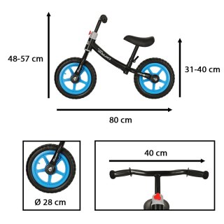 Rowerek biegowy Trike Fix Balance rower ultra lekki czarny