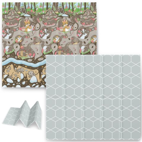 Mata piankowa składana 200 x 180 x 1 cm Nukido NK-340 ziemia Mata piankowa składana 200 x 180 x 1 cm Nukido NK-340 ziemia