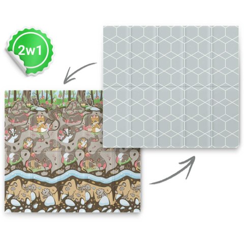 Mata piankowa składana 200 x 180 x 1 cm Nukido NK-340 ziemia Mata piankowa składana 200 x 180 x 1 cm Nukido NK-340 ziemia