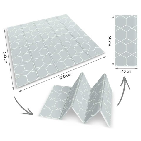Mata piankowa składana 200 x 180 x 1 cm Nukido NK-340 ziemia Mata piankowa składana 200 x 180 x 1 cm Nukido NK-340 ziemia