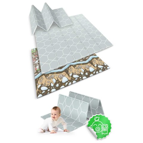 Mata piankowa składana 200 x 180 x 1 cm Nukido NK-340 ziemia Mata piankowa składana 200 x 180 x 1 cm Nukido NK-340 ziemia