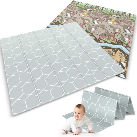 Mata piankowa składana 200 x 180 x 1 cm Nukido NK-340 ziemia Mata piankowa składana 200 x 180 x 1 cm Nukido NK-340 ziemia