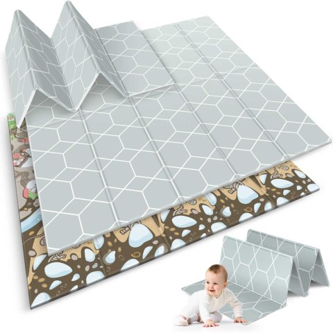 Mata piankowa składana 200 x 180 x 1 cm Nukido NK-340 ziemia Mata piankowa składana 200 x 180 x 1 cm Nukido NK-340 ziemia