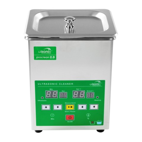 Myjka wanienka ultradźwiękowa PROCLEAN 2.0 pojemność 2L Myjka wanienka ultradźwiękowa PROCLEAN 2.0 pojemność 2L