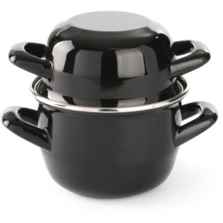 Garnek do sosów z pokrywką 0,8 l śr. 12 cm - Hendi 625606