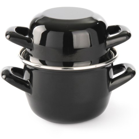 Garnek do sosów z pokrywką 0,8 l śr. 12 cm - Hendi 625606 Garnek do sosów z pokrywką 0,8 l śr. 12 cm - Hendi 625606