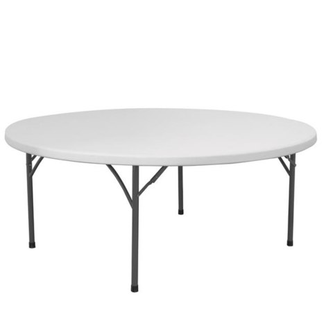 Stół cateringowy składany biały okrągły śr. 180cm do 250kg - Hendi 810941 Stół cateringowy składany biały okrągły śr. 180cm do 250kg - Hendi 810941