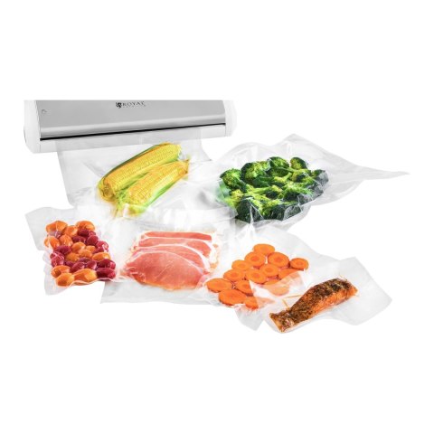 Pakowarka zgrzewarka próżniowa listwowa na worki do żywności biała 32cm 165W 230V Royal Catering Pakowarka zgrzewarka próżniowa listwowa na worki do żywności biała 32cm 165W 230V Royal Catering