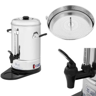 Perkolator zaparzacz do kawy herbaty stalowy nierdzewny 1150W 6L