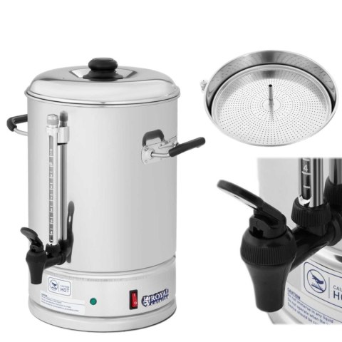 Perkolator zaparzacz do kawy herbaty stalowy nierdzewny 1500W 10L Perkolator zaparzacz do kawy herbaty stalowy nierdzewny 1500W 10L