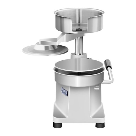 Ręczna prasa maszynka do hamburgerów burgerów o śr. 15cm + 500 szt. papierowych krążków Ręczna prasa maszynka do hamburgerów burgerów o śr. 15cm + 500 szt. papierowych krążków