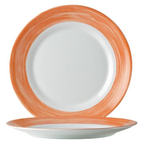 Talerze płytkie deserowe wytrzymałe pomarańczowe Brush śr. 195mm 6 szt. Hendi 49138 Talerze płytkie deserowe wytrzymałe pomarańczowe Brush śr. 195mm 6 szt. Hendi 49138