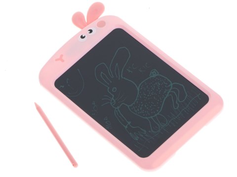 Tablet graficzny do rysowania dla dzieci znikopis tablica ekran LCD 8,5' królik róż