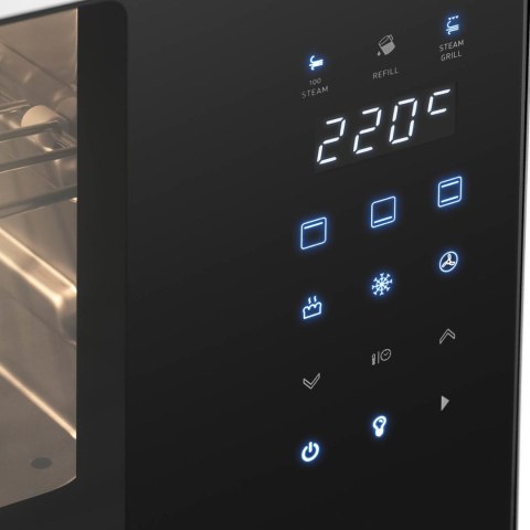 Piekarnik piec konwekcyjny z funkcją pary 3 poziomy stal 2100 W Piekarnik piec konwekcyjny z funkcją pary 3 poziomy stal 2100 W