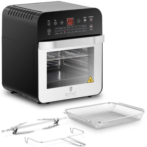 Piekarnik piecyk wielofunkcyjny z rożnem 13 programów 1.6kW 12L Piekarnik piecyk wielofunkcyjny z rożnem 13 programów 1.6kW 12L