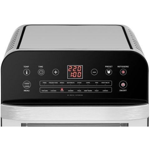 Piekarnik piecyk wielofunkcyjny z rożnem 13 programów 1.6kW 12L Piekarnik piecyk wielofunkcyjny z rożnem 13 programów 1.6kW 12L