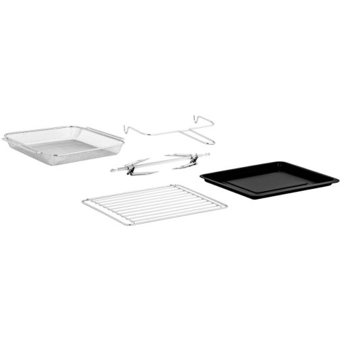 Piekarnik piecyk wielofunkcyjny z rożnem 13 programów 1.6kW 12L Piekarnik piecyk wielofunkcyjny z rożnem 13 programów 1.6kW 12L