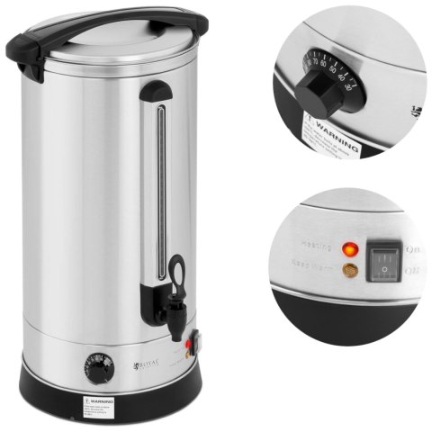 Warnik podgrzewacz do wody grzańca podwójne ścianki stalowy 23.5L 2500 W Warnik podgrzewacz do wody grzańca podwójne ścianki stalowy 23.5L 2500 W