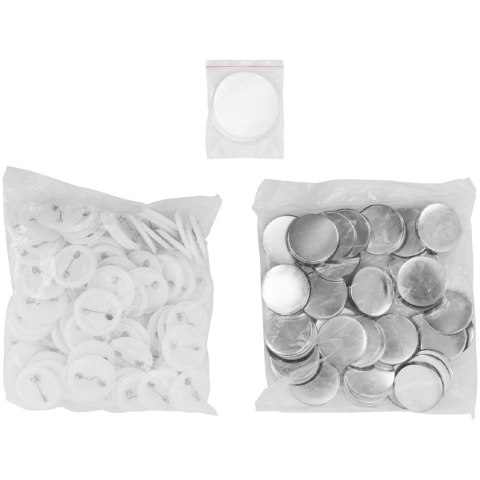 Maszynka do przypinek buttonów pinów zestaw 100 szt. śr. 37 mm czarna Maszynka do przypinek buttonów pinów zestaw 100 szt. śr. 37 mm czarna
