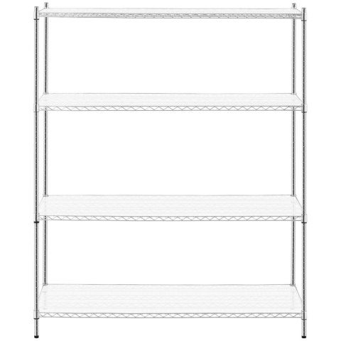 Regał magazynowy ażurowy 4 półki + 4 maty do 1 t 1000 kg 150x60x180 cm Regał magazynowy ażurowy 4 półki + 4 maty do 1 t 1000 kg 150x60x180 cm