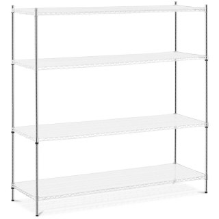 Regał magazynowy ażurowy 4 półki + 4 maty do 1 t 1000 kg 180x60x180 cm