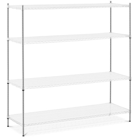 Regał magazynowy ażurowy 4 półki + 4 maty do 1 t 1000 kg 180x60x180 cm Regał magazynowy ażurowy 4 półki + 4 maty do 1 t 1000 kg 180x60x180 cm