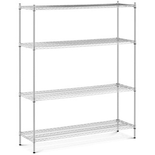 Regał magazynowy chromowany 4 półki druciane do 1 t 1000 kg 150x45x180 cm