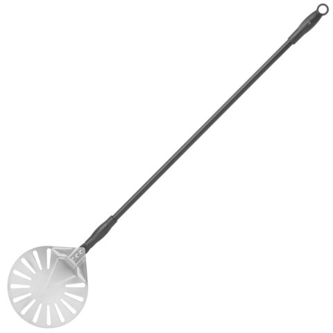Łopata do pizzy z ruchomym uchwytem perforowana okrągła nierdzewna śr. 230 mm dł. 1200 mm - Hendi 617199 Łopata do pizzy z ruchomym uchwytem perforowana okrągła nierdzewna śr. 230 mm dł. 1200 mm - Hendi 617199