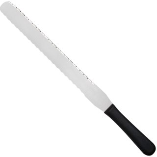 Nóż cukierniczy do ciasta ząbkowany z 2 stron 300 mm Creme - Hendi 840993