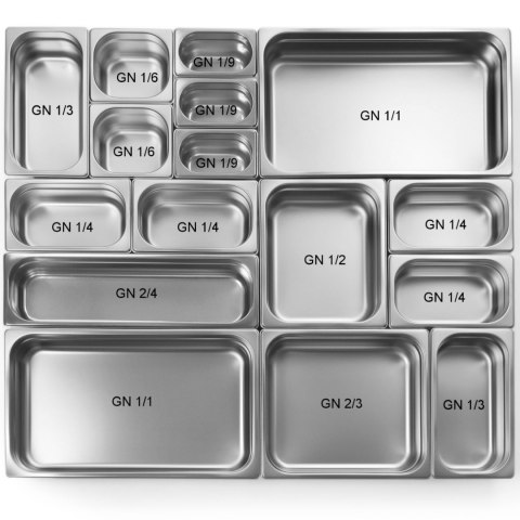 Pojemnik GN 2/1 stal nierdzewna Profi Line wys. 20 mm - Hendi 801154 Pojemnik GN 2/1 stal nierdzewna Profi Line wys. 20 mm - Hendi 801154