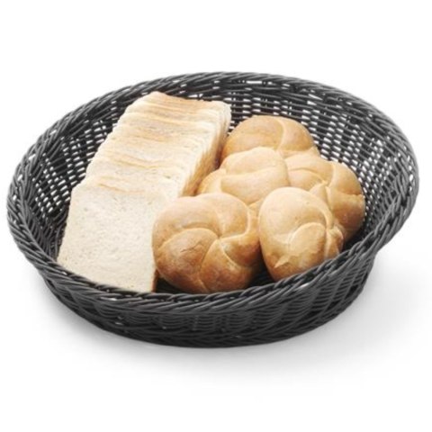 Kosz ekspozycyjny na pieczywo owoce skośny okrągły śr. 370 mm czarny - Hendi 426593 Kosz ekspozycyjny na pieczywo owoce skośny okrągły śr. 370 mm czarny - Hendi 426593