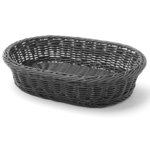 Koszyk na pieczywo owalny polipropylenowy czarny 320x230x70 mm - Hendi 426654 Koszyk na pieczywo owalny polipropylenowy czarny 320x230x70 mm - Hendi 426654