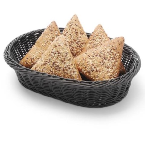 Koszyk na pieczywo owalny polipropylenowy czarny 320x230x70 mm - Hendi 426654 Koszyk na pieczywo owalny polipropylenowy czarny 320x230x70 mm - Hendi 426654
