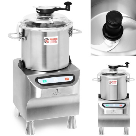 Kuter wilk gastronomiczny do siekania mielenia krojenia mięsa warzyw 8 l 1500 obr./min 800 W Kuter wilk gastronomiczny do siekania mielenia krojenia mięsa warzyw 8 l 1500 obr./min 800 W