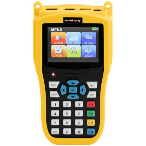 Miernik sygnału telewizyjnego satelitarnego DVB-S2 DiSEqC 1.0-1.3 USALS CCTV LED USB 2200mAh