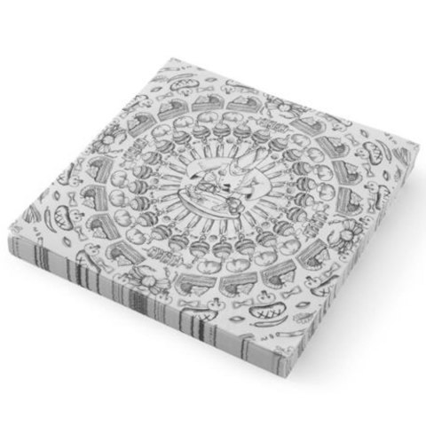Papier pergaminowy do przekąsek frytek nadruk SZEF KUCHNI 500 szt. 306x305 mm - Hendi 678169 Papier pergaminowy do przekąsek frytek nadruk SZEF KUCHNI 500 szt. 306x305 mm - Hendi 678169