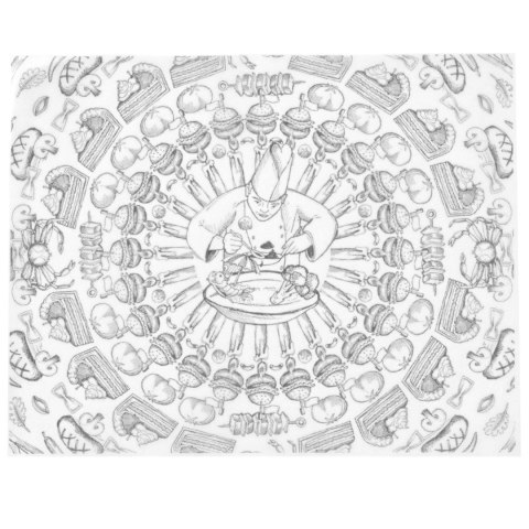 Papier pergaminowy do przekąsek frytek nadruk SZEF KUCHNI 500 szt. 306x305 mm - Hendi 678169 Papier pergaminowy do przekąsek frytek nadruk SZEF KUCHNI 500 szt. 306x305 mm - Hendi 678169