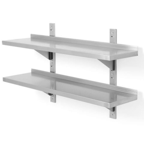 Półka wisząca przestawna z dwiema konsolami nierdzewna podwójna 100x40 cm - Hendi 816592 Półka wisząca przestawna z dwiema konsolami nierdzewna podwójna 100x40 cm - Hendi 816592