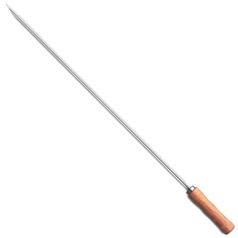 Szpikulec szpila kij do grilla BBQ kiełbasy szaszłyków Churrasco nierdzewny SZEROKI dł. 750 mm Szpikulec szpila kij do grilla BBQ kiełbasy szaszłyków Churrasco nierdzewny SZEROKI dł. 750 mm
