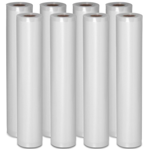 Worki próżniowe moletowane folia w rolce do pakowarki próżniowej 600 x 30 ZESTAW - 8 rolek Worki próżniowe moletowane folia w rolce do pakowarki próżniowej 600 x 30 ZESTAW - 8 rolek