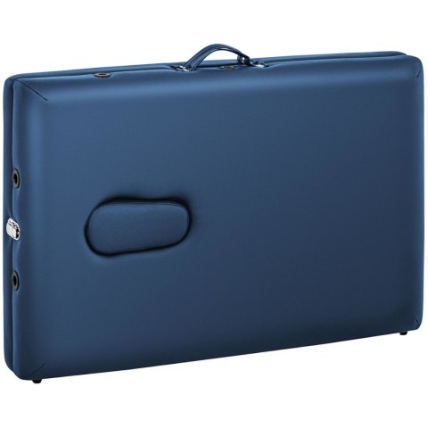 Stół łóżko do masażu drewniane przenośne składane Toulouse Blue do 227 kg niebieskie Stół łóżko do masażu drewniane przenośne składane Toulouse Blue do 227 kg niebieskie