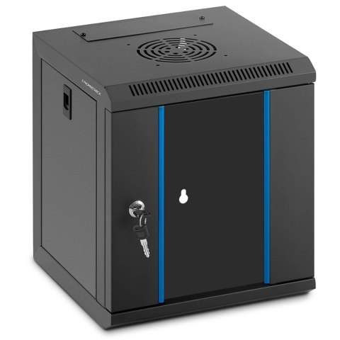 Szafa RACK serwerowa instalacyjna wisząca 10'' 6U IP20 do 60 kg 31x30x35 cm CZARNA Szafa RACK serwerowa instalacyjna wisząca 10'' 6U IP20 do 60 kg 31x30x35 cm CZARNA