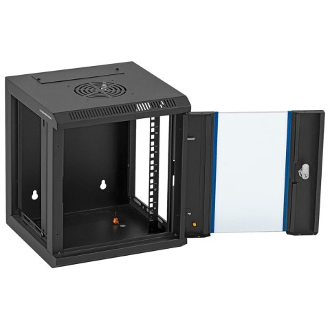 Szafa RACK serwerowa instalacyjna wisząca 10'' 6U IP20 do 60 kg 31x30x35 cm CZARNA Szafa RACK serwerowa instalacyjna wisząca 10'' 6U IP20 do 60 kg 31x30x35 cm CZARNA