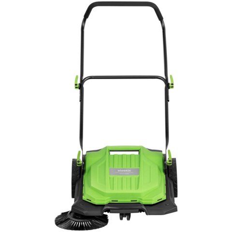 Zamiatarka ręczna magazynowa do piasku liści kostki 1 szczotka 20 l 55 cm