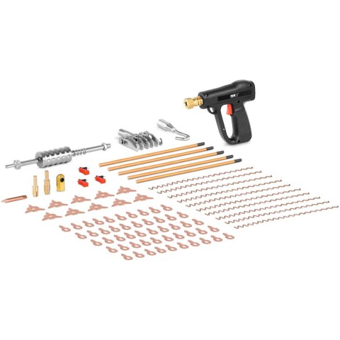 Pistolet do zgrzewarki punktowej blacharskiej zestaw 86 elementów Pistolet do zgrzewarki punktowej blacharskiej zestaw 86 elementów