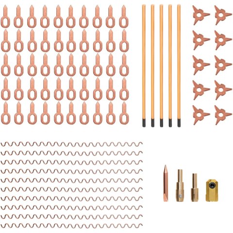 Pistolet do zgrzewarki punktowej blacharskiej zestaw 86 elementów Pistolet do zgrzewarki punktowej blacharskiej zestaw 86 elementów