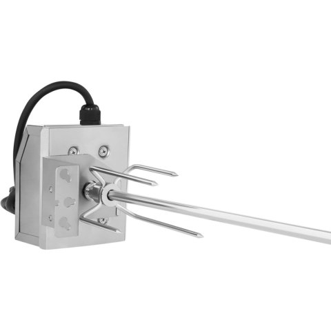 Rożen elektryczny obrotowy do grilla ze stali nierdzewnej 130 cm 2 obr./min Rożen elektryczny obrotowy do grilla ze stali nierdzewnej 130 cm 2 obr./min