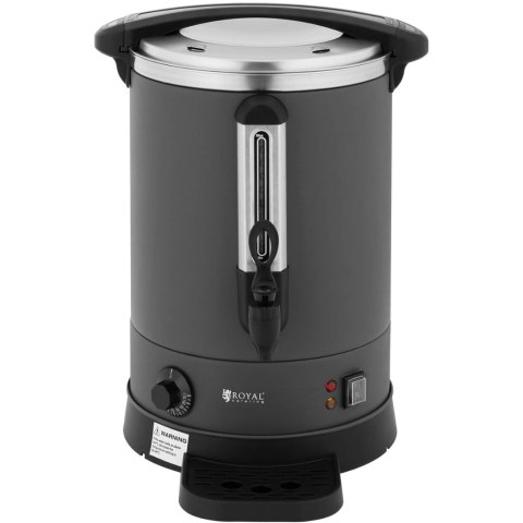 Warnik podgrzewacz do wody z podwójnymi ściankami i ociekaczem 13.5 L 2500 W szary Warnik podgrzewacz do wody z podwójnymi ściankami i ociekaczem 13.5 L 2500 W szary
