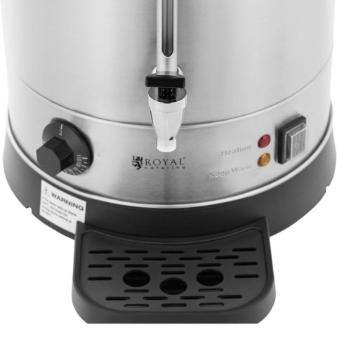 Warnik podgrzewacz do wody z podwójnymi ściankami i ociekaczem 19.7 L 2500 W srebrny Warnik podgrzewacz do wody z podwójnymi ściankami i ociekaczem 19.7 L 2500 W srebrny