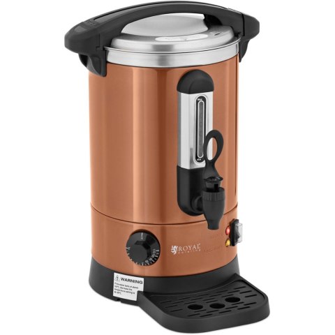 Warnik podgrzewacz do wody z podwójnymi ściankami i ociekaczem 6.1 L 1500 W pomarańczowy Warnik podgrzewacz do wody z podwójnymi ściankami i ociekaczem 6.1 L 1500 W pomarańczowy
